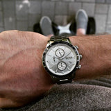 Hugo Boss Rafale Competitive Sport Silver Dial Silver Steel Strap Watch for Men - 1513511 Authentic Buy Shop Now
