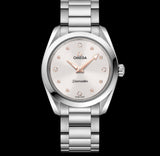 Omega Seamaster Aqua Terra Quartz Diamond Silver Dial Silver Steel Strap Watch for Women - 220.10.28.60.54.001 Authentic Buy Shop Now