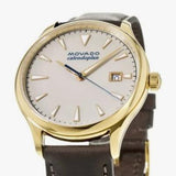 Movado Heritage Calendoplan Beige Dial Brown Leather Strap Watch for Men - 3650003 Authentic Buy Shop Now