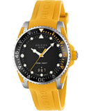 Gucci Dive Black Dial Yellow Rubber Strap Watch For Men - YA136319 Authentic Buy Shop Now