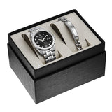 Bulova Diamond Accent Black Dial Silver Steel Strap Watch for Men - 96K106 Authentic Buy Shop Now