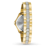 Bulova Crystal Collection Silver Crystal Dial Gold Steel Strap Watch for Women - 98L228 Authentic Buy Shop Now