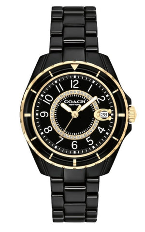 Coach Preston Black Dial Black Steel Strap Watch for Women - 14503461 Authentic Buy Shop Now