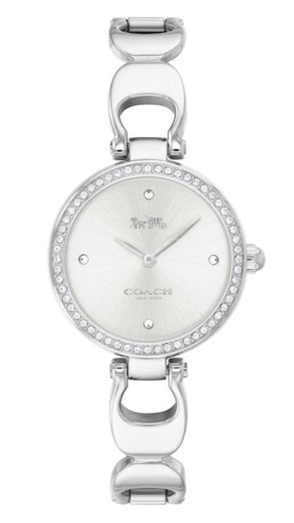 Coach Park Crystals Silver Dial Silver Steel Strap Watch for Women - 14503170 Authentic Buy Shop Now