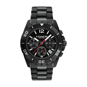 Coach Kent Chronograph Black Dial Black Steel Strap Watch for Men - 14602554 Authentic Buy Shop Now