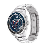Coach Kent Chronograph Blue Dial Silver Steel Strap Watch for Men - 14602555 Authentic Buy Shop Now