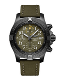 Breitling Avenger Chronograph 45mm Green Dial Green Nylon Strap Watch for Men - V13317101L1X1 Authentic Buy Shop Now