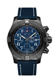 Breitling Super Avenger Chronograph 48 Night Mission Blue Dial Blue Leather Strap Watch for Men - V13375101C1X2 Authentic Buy Shop Now