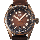 Tag Heuer Autavia Brown Dial Brown Leather Strap Watch for Men - WBE5191.FC8276 Authentic Buy Shop Now