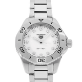 Tag Heuer Aquaracer Professional 200 Quartz Diamond Mother of Pearl Dial Silver Steel Strap Watch for Women - WBP1416.BA0622 Authentic Buy Shop Now