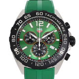 Tag Heuer Formula 1 Chronograph Green Dial Green Rubber Strap Watch for Men - CAZ101AP.FT8056 Authentic Buy Shop Now