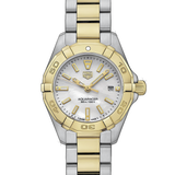 Tag Heuer Aquaracer Mother of Pearl Dial Two Tone Steel Strap Watch for Men - WBD1420.BB0321 Authentic Buy Shop Now