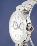 Versace Aion Chronograph White Dial Silver Steel Strap Watch for Men - VBR040017 Authentic Buy Shop Now
