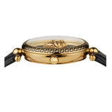 Versace Palazzo Empire Black Dial Black Leather Strap Watch for Women - VCO020017 Authentic Buy Shop Now