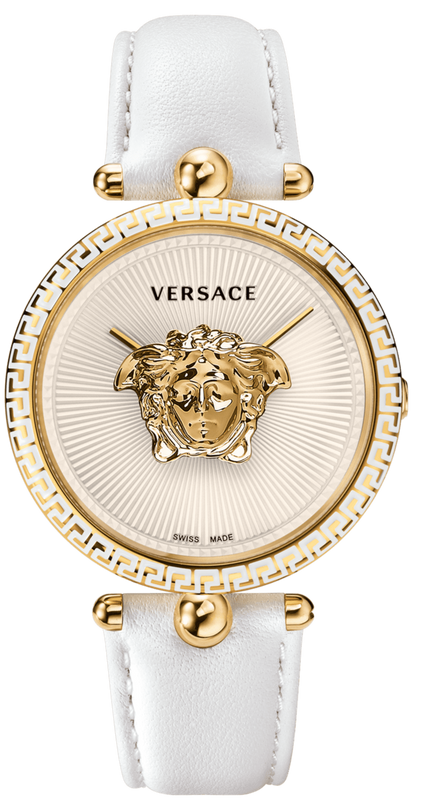 Versace Palazzo Empire White Dial White Leather Strap Watch for Women - VCO040017 Authentic Buy Shop Now