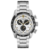 Versace V-Ray Chronograph Quartz Silver Dial Silver Steel Strap Watch For Men - VE2I00321 Authentic Buy Shop Now