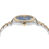 Versace Hellenyium Quartz Blue Dial Two Tone Steel Strap Watch for Men - VEVK00520 Authentic Buy Shop Now
