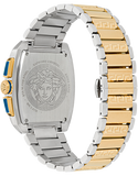 Versace Dominus Chronograph Blue Dial Two Tone Steel Strap Watch For Men - VE6H00723 Authentic Buy Shop Now