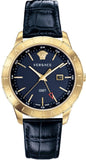 Versace Univers Navy Blue Dial Navy Blue Leather Strap Watch for Men - VEBK00318 Authentic Buy Shop Now