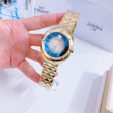 Versace Shadov Quartz Gold Dial Gold Steel Strap Watch for Women - VEBM00618 Authentic Buy Shop Now
