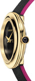 Versace V-Flare Quartz Black Dial Black Leather Strap Watch for Women - VEBN00218 Authentic Buy Shop Now