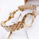 Versace V-Flare Quartz Silver Dial Gold Steel Strap Watch for Women - VEBN00818 Authentic Buy Shop Now