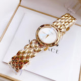 Versace V-Flare Quartz Silver Dial Gold Steel Strap Watch for Women - VEBN00818 Authentic Buy Shop Now