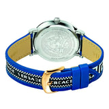 Versace V-Circle Black Dial Blue Leather Strap Watch for Men - VEBQ01419 Authentic Buy Shop Now