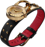Versace Medusa Lock Icon Gold Dial Red Leather Strap Watch for Women - VEDW00119 Authentic Buy Shop Now