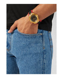 Versace Chain Reaction Quartz Black Dial Red & Black Rubber Strap Watch for Men - VEDY00319 Authentic Buy Shop Now