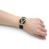 Versace Virtus Quartz Black Dial Black Leather Strap Watch for Women - VEHC00119 Authentic Buy Shop Now