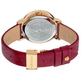 Versace Virtus White Dial Red Leather Strap Watch for Women - VEHC00219 Authentic Buy Shop Now