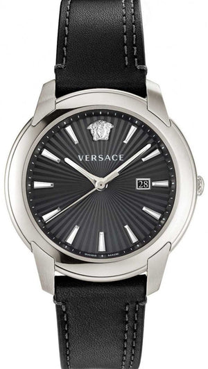Versace V Urban Black Dial Black Leather Strap Watch for Men - VELQ00119 Authentic Buy Shop Now