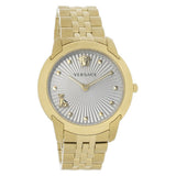 Versace Audrey Quartz Grey Dial Gold Steel Strap Watch for Women - VELR00719 Authentic Buy Shop Now