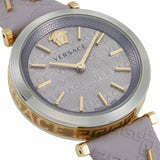 Versace V-Twist Quartz Purple Dial Purple Leather Strap Watch for Women - VELS00219 Authentic Buy Shop Now