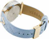 Versace V-Twist Blue Dial Blue Leather Strap Watch for Women - VELS00319 Authentic Buy Shop Now