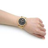 Versace Sport Tech Chronograph Black Dial Gold Steel Strap Watch for Men - VELT00419 Authentic Buy Shop Now