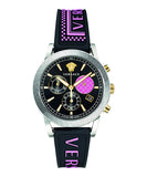 Versace Sport Tech Chronograph Black Dial Black Rubber Strap Watch for Women - VELT00619 Authentic Buy Shop Now
