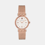 Versace Meander White Dial Rose Gold Mesh Bracelet Watch for Women - VELW00620 Authentic Buy Shop Now