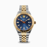 Versace Hellenyium Quartz Blue Dial Two Tone Steel Strap Watch for Men - VEVK00520 Authentic Buy Shop Now