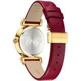 Versace V-Motif Red Dial Red Leather Strap Watch for Women - VERE00418 Authentic Buy Shop Now