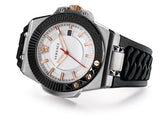 Versace Chain Reaction Quartz White Dial Black Rubber Strap Watch for Men - VEDY00219 Authentic Buy Shop Now