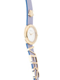 Versace V-Flare Silver Dial Purple Leather Strap Watch for Women - VEBN00318 Authentic Buy Shop Now
