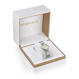 Versace Virtus Quartz White Dial Silver Steel Strap Watch For Women - VET300621 Authentic Buy Shop Now