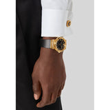 Versace Greca Black Dial Black Leather Strap Watch for Men - VEVI00220 Authentic Buy Shop Now