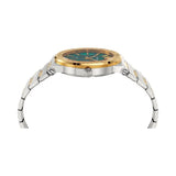 Versace Greca Green Dial Silver Steel Strap Watch for Men - VEVI00420 Authentic Buy Shop Now