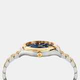 Versace Hellenyium Quartz Blue Dial Two Tone Steel Strap Watch for Men - VEVK00520 Authentic Buy Shop Now