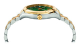 Versace Hellenium Green Dial Two Tone Steel Strap Watch for Men - VEVK00620 Authentic Buy Shop Now