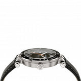 Versace Greca Sport Quartz Black Dial Black Leather Strap Watch For Men - VEZ300221 Authentic Buy Shop Now