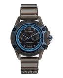 Versace Icon Active Chronograph Quartz Black Dial Black Steel Strap Watch For Men - VEZ701022 Authentic Buy Shop Now
